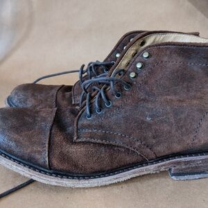 Frye men boots suede brown 9.5